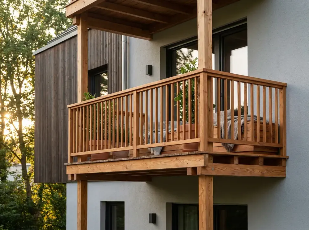 Balkone aus Holz